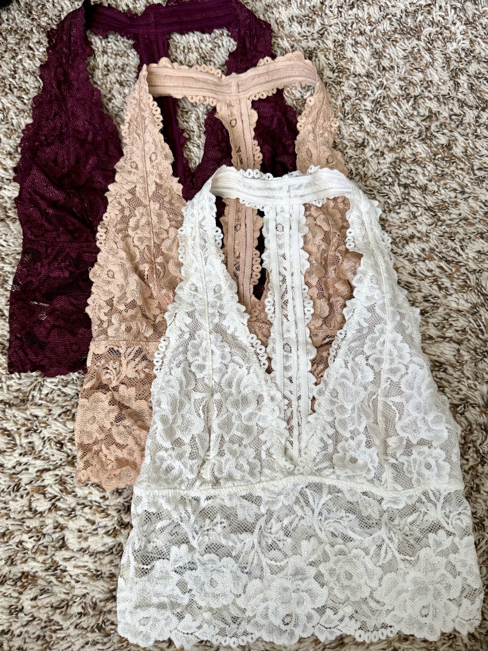 Free People Lace Bralette Bundle